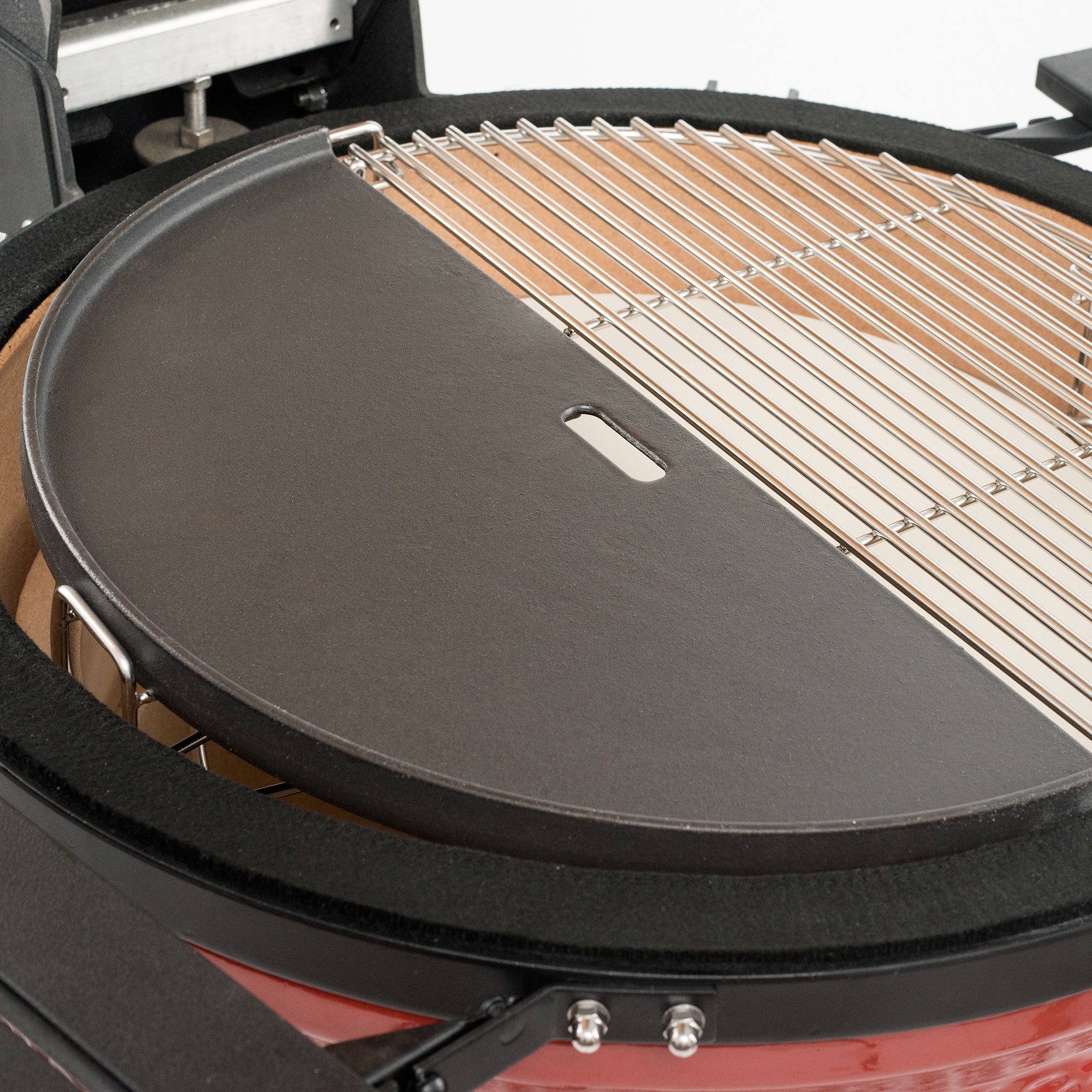 Kamado Joe Half Moon Cast Iron Reversible Griddle For Classic Joes