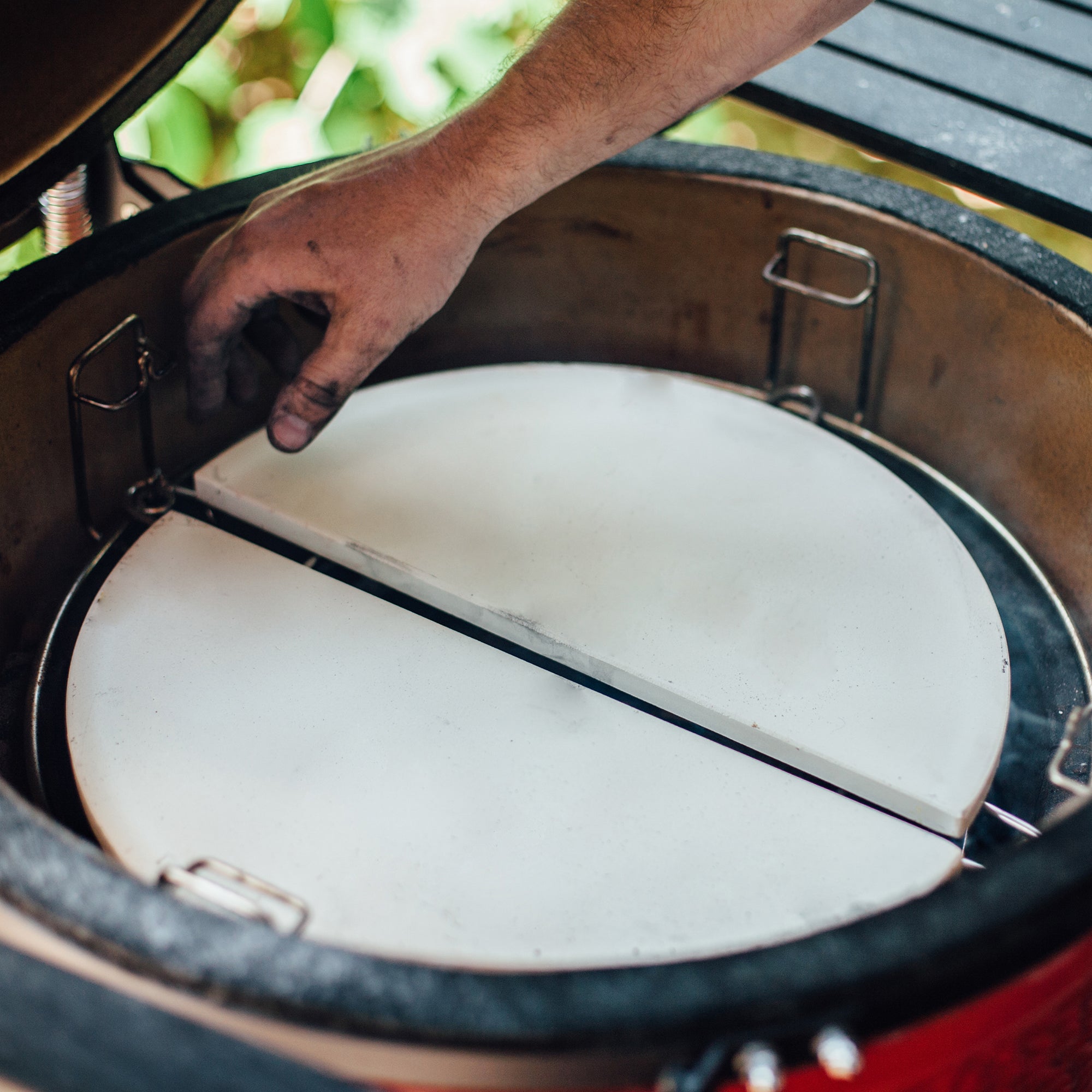 Kamado Joe Big Joe Ceramic Half Moon Deflector Plates